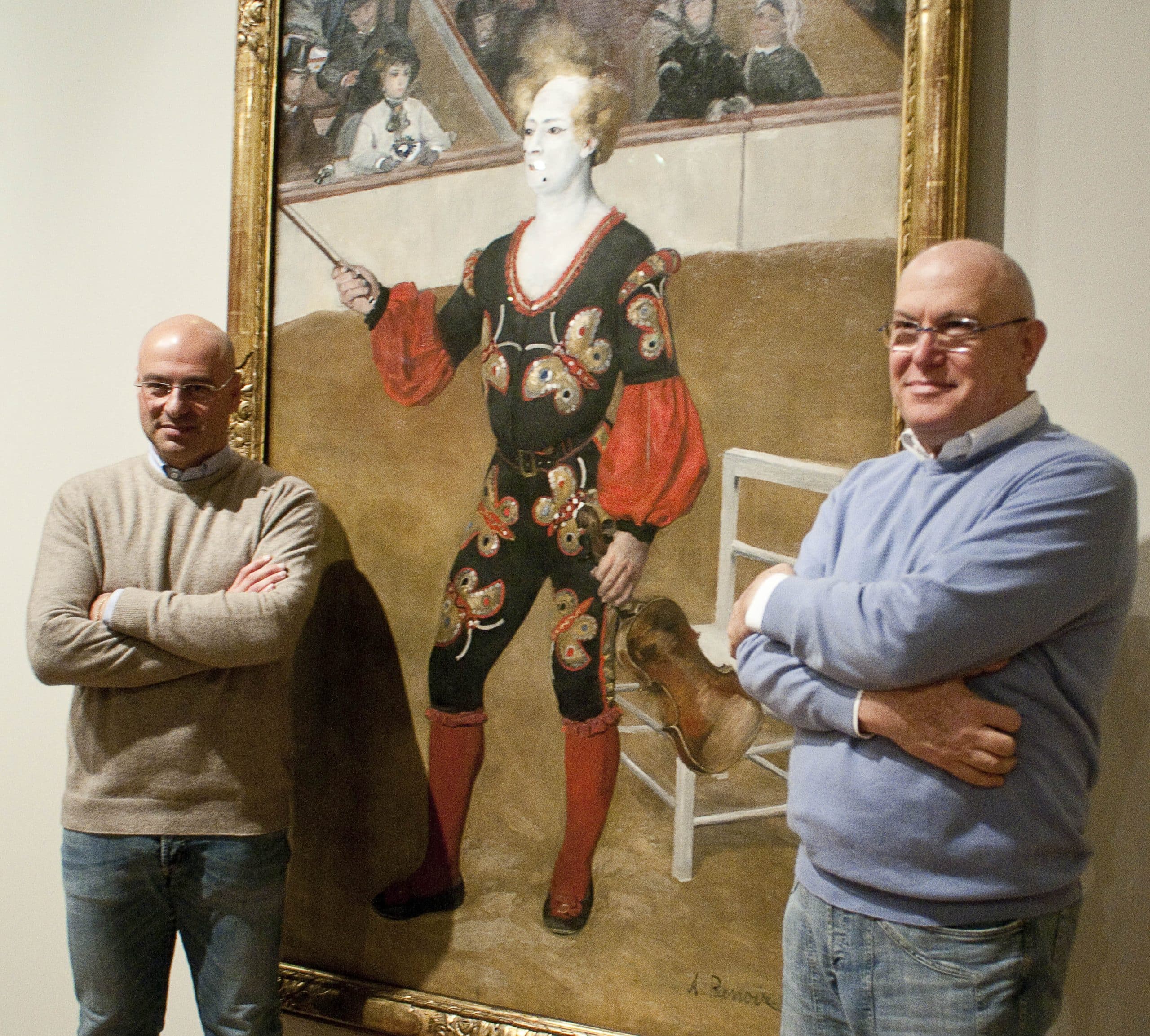 Marco Goldin (Direttore di Linea d'ombra) con Massimo Pasquinelli (Presidente Riminicultura srl)